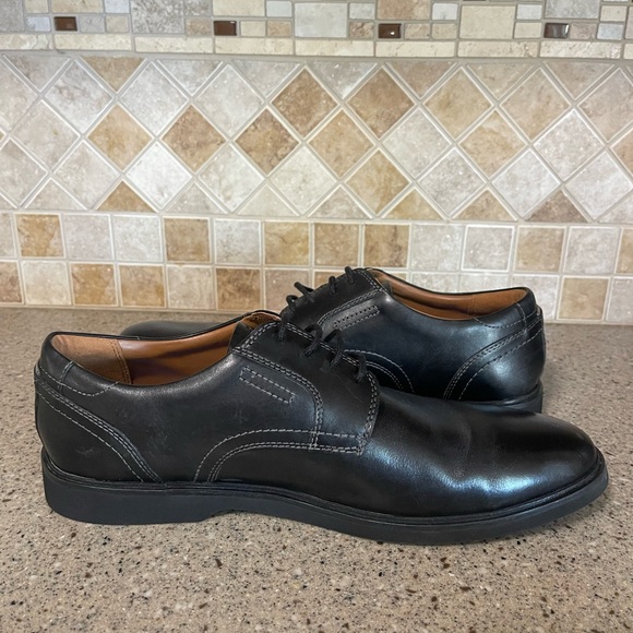 Clark’s Malwood Men’s Leather Lace Up Shoes in Black Size 12 M - Picture 5 of 12